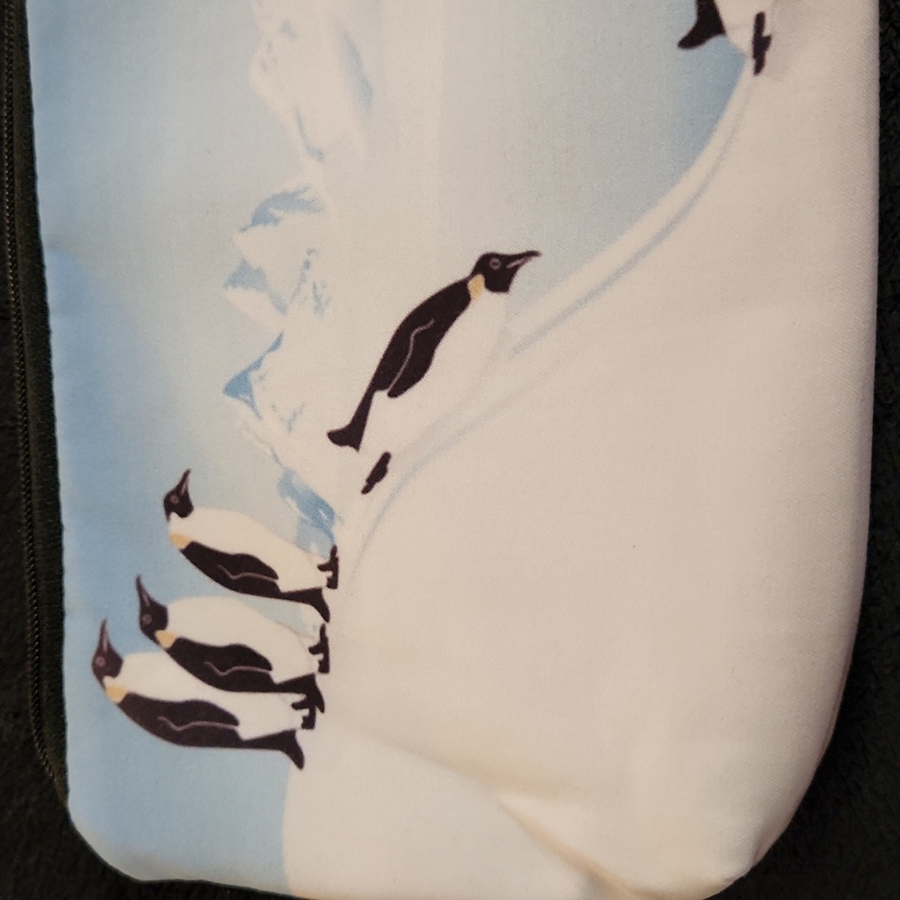 NEW- Cosmetic Bag - Penguins sliding down a hill - Picture 4 of 7